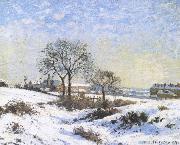 Camille Pissarro Connaught Kivu area on Snow oil painting reproduction